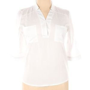 White Quarter Sleeve Blouse